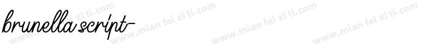 brunella script字体转换